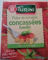 Pulpe de tomates concassées basilic