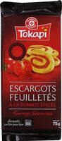 Escargots feuilletés à tomate épicée