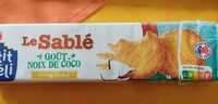 Le sablé  goût noix de coco