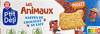 Les Animaux nappés de chocolat au lait