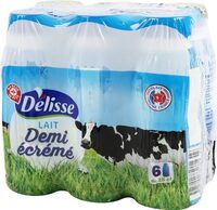 Lait demi-écrémé bouteille