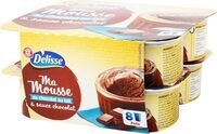 Mousse au chocolat au lait et sauce chocolat x 8