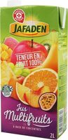 Jus multifruits partiellement à base de concentré