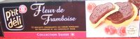 Fleur de framboise au chocolat noir
