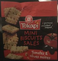 Biscuits salés à la tomate et aux olives noires