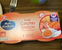 Purée Carottes Jambon