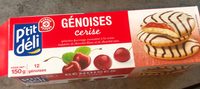 Génoises fourrées P'tit Déli Cerise