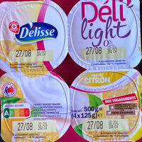 Yaourt Deli'light Delisse Citron, 0% mg