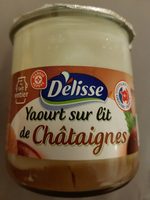 Yaourt gourmand au lait entier sur lit de châtaigne