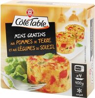 Mini gratins aux pommes de terre et aux légumes du soleil x 4