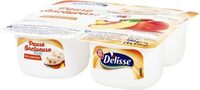 Fromage blanc à la pêche