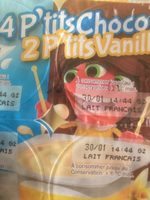 Crème dessert panachée au chocolat et à la vanille