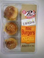 Mini burgers cheddar
