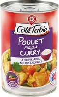 Poulet façon curry