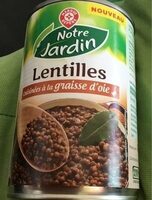 Lentilles cuisinées à la graisse d'oie