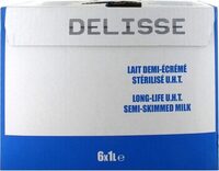 Lait demi-écrémé briques export