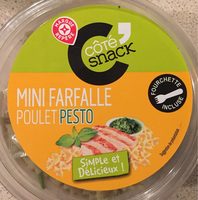 Salade mini farfalle poulet pesto