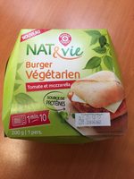 Burger veggie sauce tomate et mozzarella