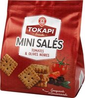 Mini biscuits salés tomates et olives noires