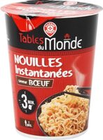 Nouilles asiatiques instantanées saveur boeuf - cup