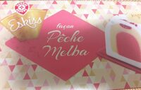 Bûche glace pêche melba