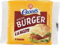 Tranches de fromage fondu à la raclette pour burger x 8