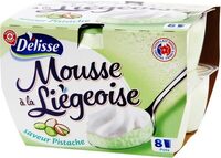 Mousse à la liégoise saveur pistache
