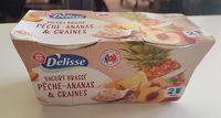 Yaourts brassés pêche ananas et graines