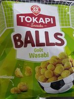 Snacks balls goût wasabi