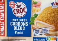 Escalopes cordons bleus poulet