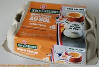 Oeuf de poules elevees au sol