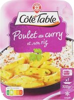 Poulet au curry et son duo de riz