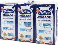 Lait demi-écremé engagé briques