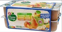 Assortiment de spécialités de fruits et de purées de fruits, sans sucres ajoutés
