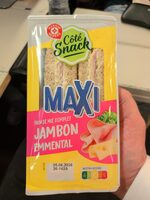 Sandwich pain de mie complet Jambon salade emmental