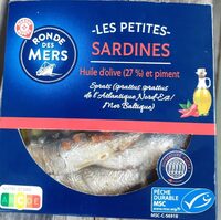 Les petites sardines (huile d'olive 27%  et piment