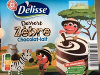 Dessert zèbre chocolat-lait