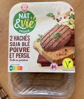 2 hachés soja blé poivre et persil