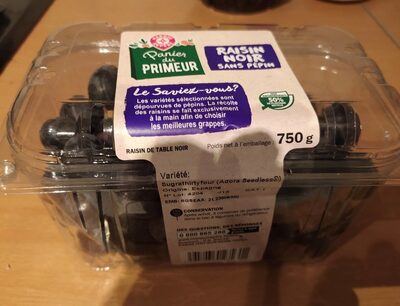 Raisin noir sans pepins