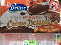 Crème dessert chocolat saveur cacahuète