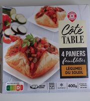 Paniers feuilletés légumes du soleil