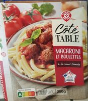 MACARONI et BOULETTES à la sauce tomate