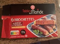 Brochettes boeuf fromage