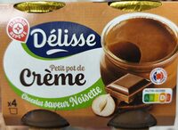 Petit pot de crème chocolat saveur noisette