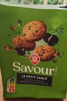 Le petit sablé Olive noire & herbes de Provence