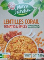 Lentilles corail tomates & épices