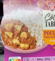 Poulet tikka massala et riz