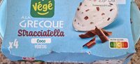 Yaourt à la grecque au lait de coco Stracciatella