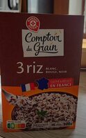 3 Riz blanc, rouge et noir