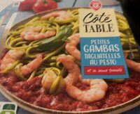 Petites gambas tagliatelles pesto